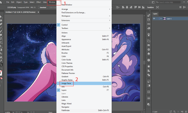 Tutorial gambar 1 Cara Mengubah Gambar PNG menjadi vector