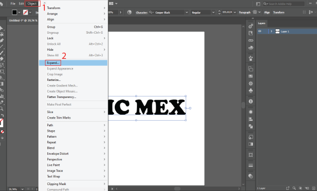 Cara Membuat Font illustrator Ke Bentuk Vector