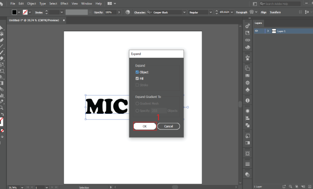 Cara Membuat Font illustrator Ke Bentuk Vector