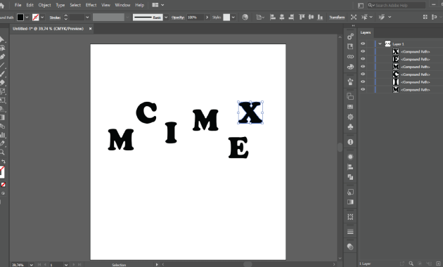 Cara Membuat Font illustrator Ke Bentuk Vector