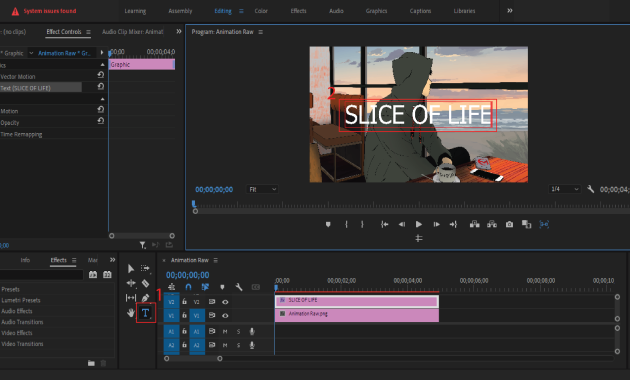 GAMBAR 1 - Buat Animasi Teks FADE IN dan FADE OUT di Premiere Pro