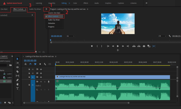 Gambar 1 - Cara Mengatur Keyframe Audio di Adobe Premiere Pro
