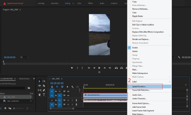 Gambar 1 - Membuat smooth slowmotion di premiere pro
