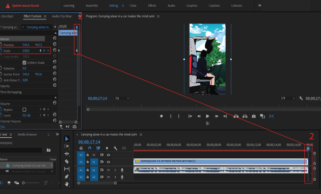 Gambar 2 - Membuat Efek Zoom IN Dasar di Premiere Pro