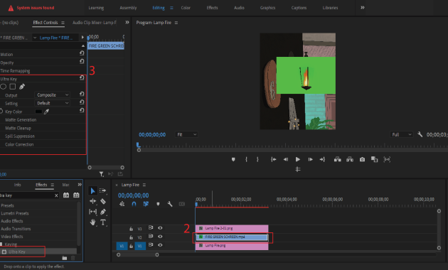 Gambar 2 - Menghilangkan Green Screen di Adobe Premiere Pro