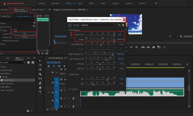 Gambar 3 - Membuat Efek Gema di Adobe Premiere Pro