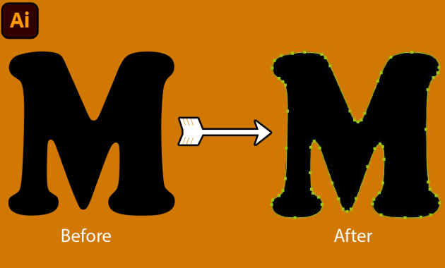 Cara Membuat Font illustrator Ke Bentuk Vector